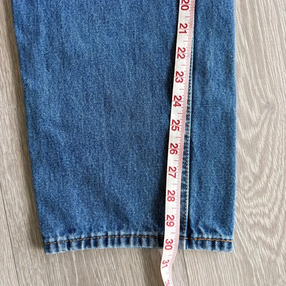 Levi's 550 Mens Blue Denim Mid Rise Relaxed Fit Classic Straight Jeans Sz 34x32